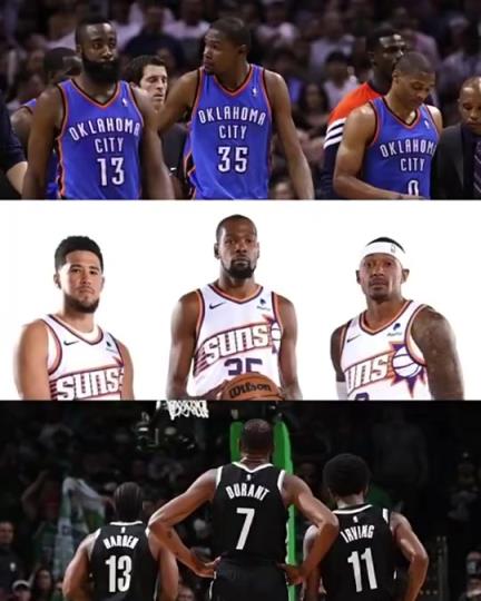 太陽(yáng)三巨頭徹底失??？美媒：杜蘭特的三巨頭球隊(duì)總是一樣的結(jié)局？